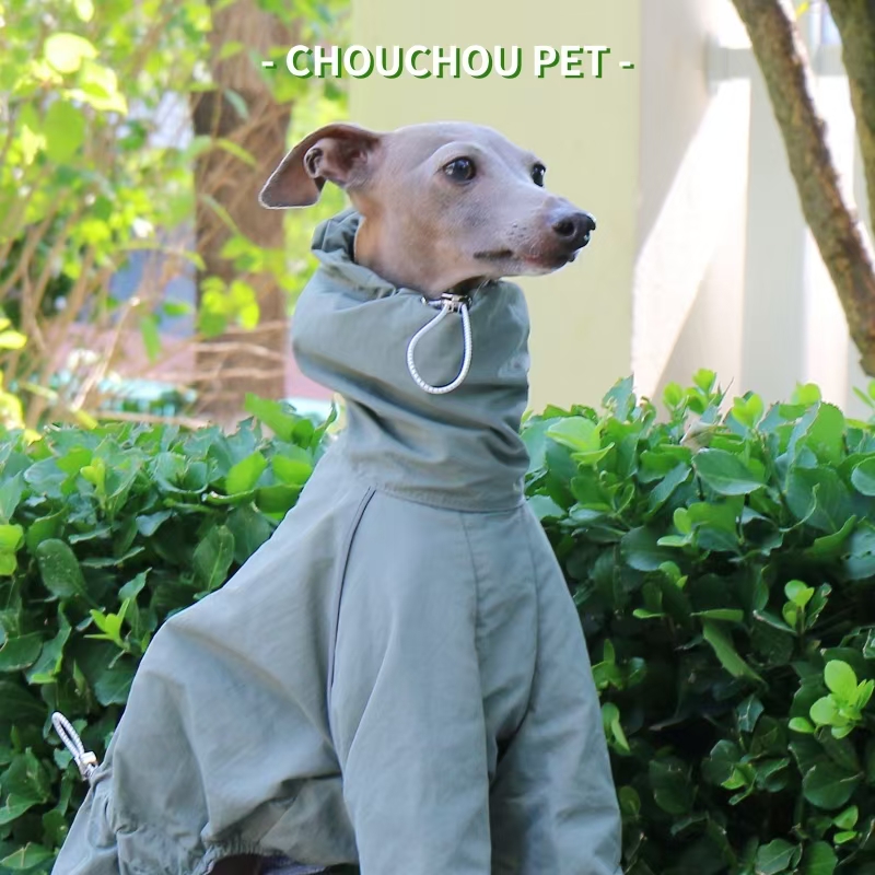 Dog Raincoat - Capa de chuva galgo italiano outono