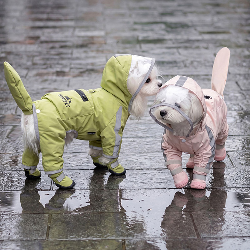 Dog Raincoat - Capa de chuva impermeável para cães,