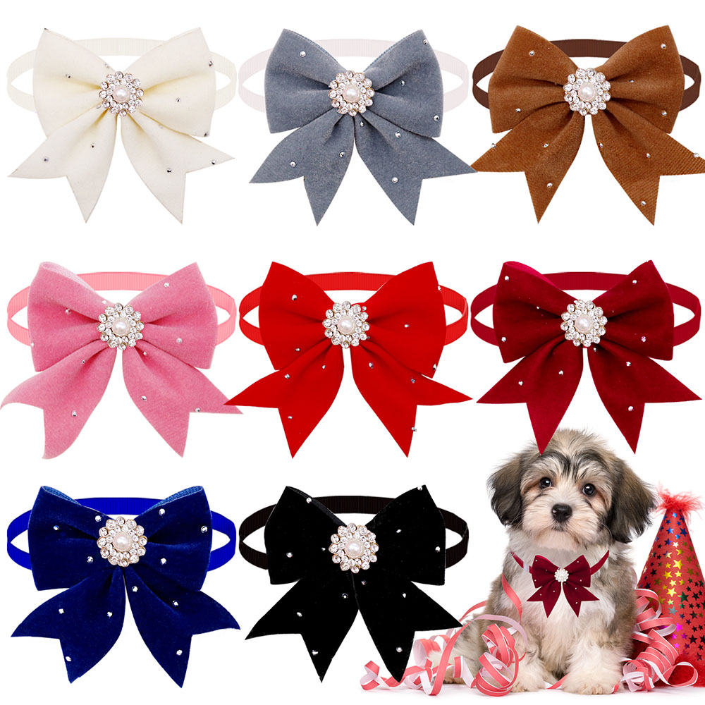 Pet Supplies In Bulk - Fita Floral do cão Laço, Diamante