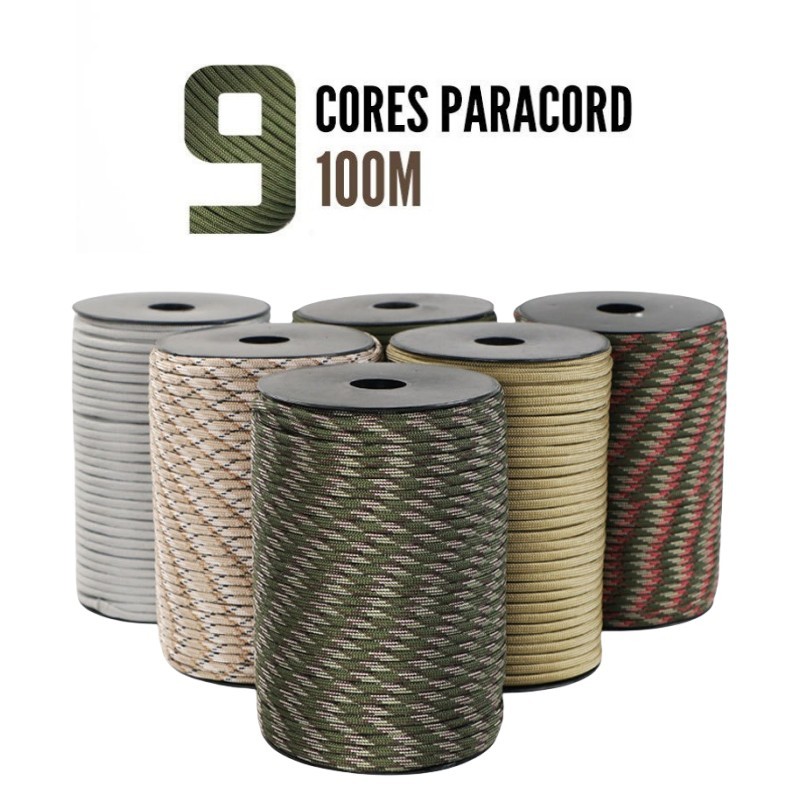 Dog Raincoat - Paracord militar 50/100m 550, 9 fios,