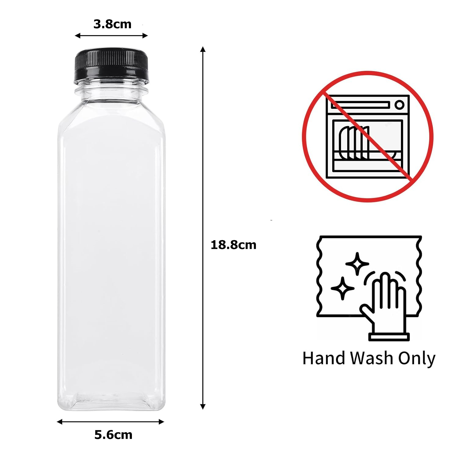 LMETJMA 500ML Garrafas de suco - Pet Supplies In Bulk avaliação e preço