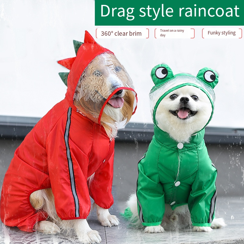 Capa de chuva para cães, à pro - Dog Raincoat avaliação e preço