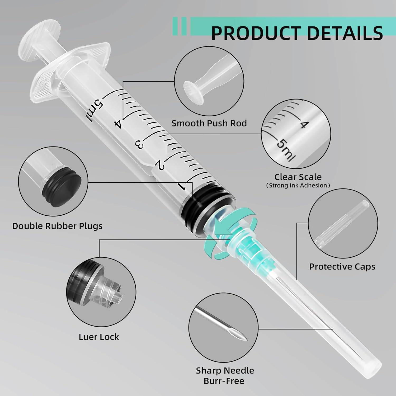 Seringa Luer Lock de 5ml, Adeq - Pet Supplies Delivery avaliação e preço